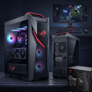 ASUS ROG G700 Gaming Desktop – Core Ultra 9 285K, RTX 5080, 32GB, 2TB