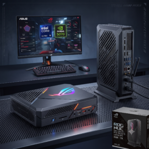 ASUS ROG NUC Mini Gaming PC – Core Ultra 9, RTX 5070 Ti Laptop GPU, 32GB, 1TB