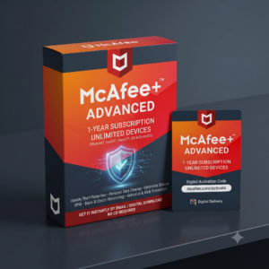 McAfee+ Advanced – 1-Year, Unlimited Devices