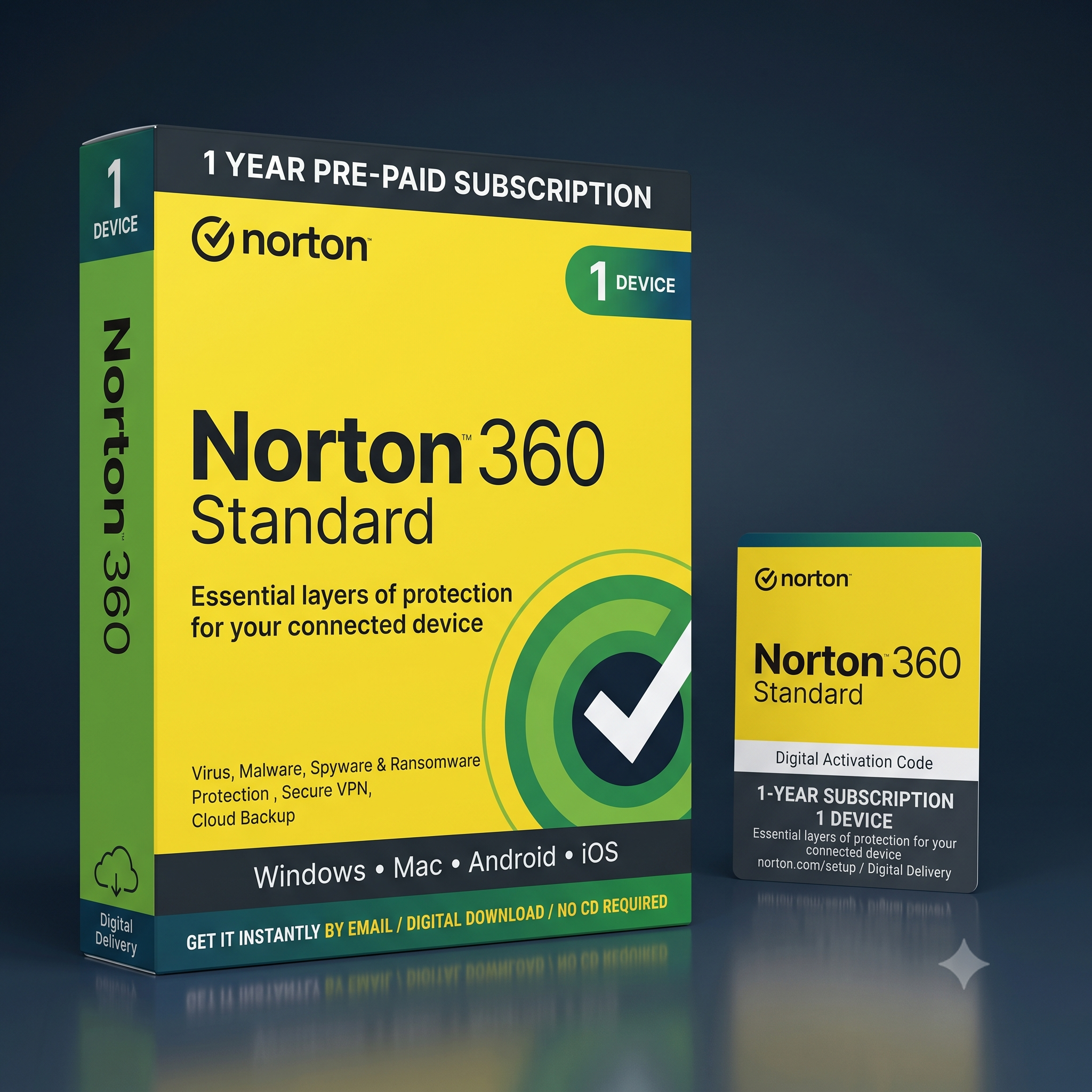 Norton 360 Standard – 1-Year, 1 Device